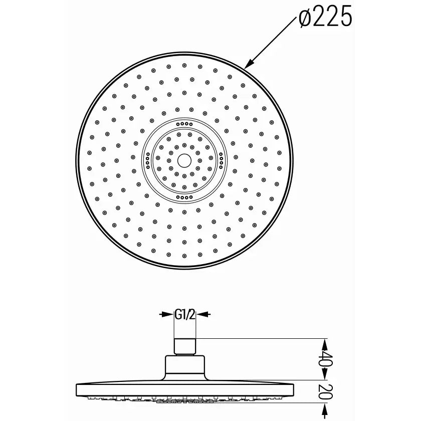 D-05 Dusjhode 22 Cm Gull/hvit - 79705