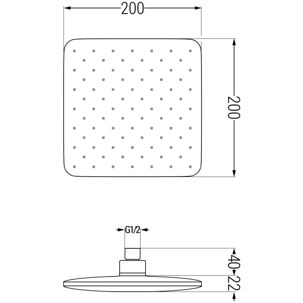 D-62 Regndusj 20x20 Cm Gull - 79762