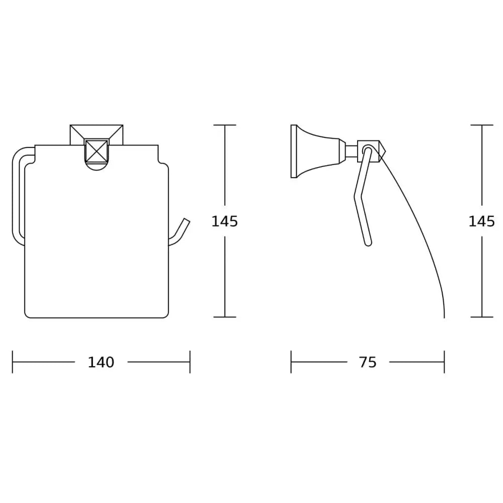 Dalia Toalettpapirholder Gull - 7017333