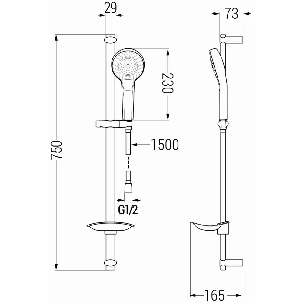 Dusjsett Krom S1