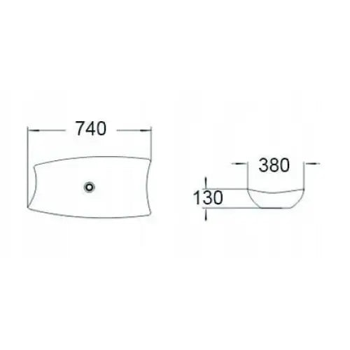 Delia Servant for Benkeplate 74x38 Cm Hvit