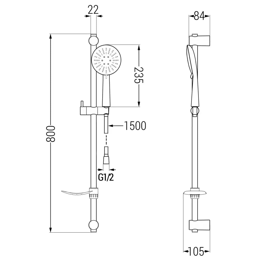 Dusjsett Krom S12