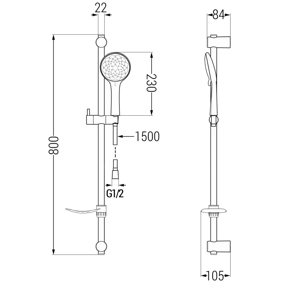 Dusjsett Krom S13