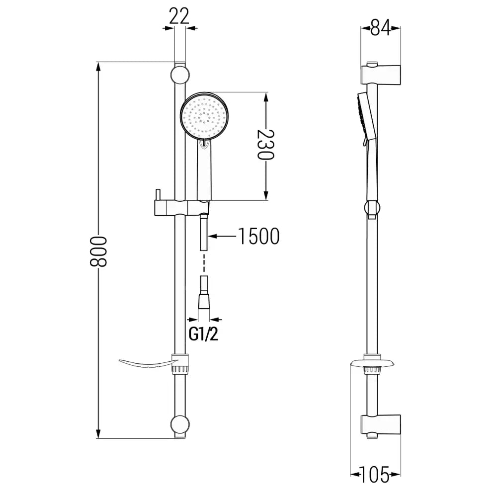 Dusjsett Krom S15