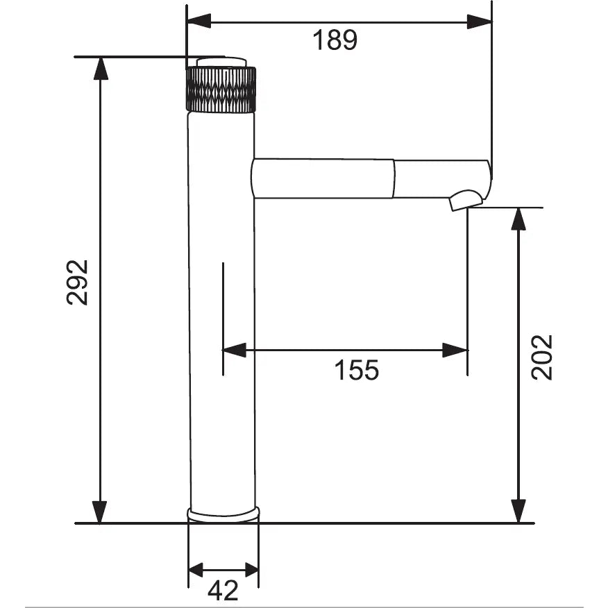 Diamond Høy Servantbatteri Svart - 71510