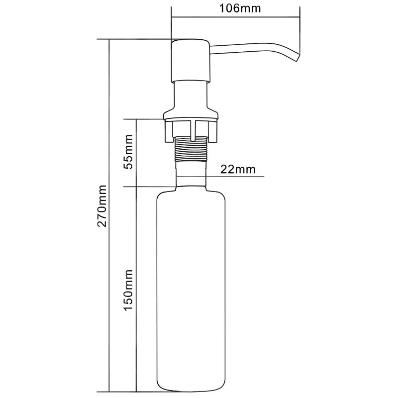 Dispensers for Oppvaskmiddel Grå - 6601320