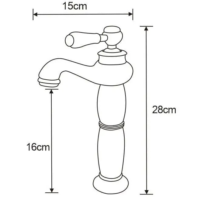 Draco Høy Servantbatteri Svart - 745410