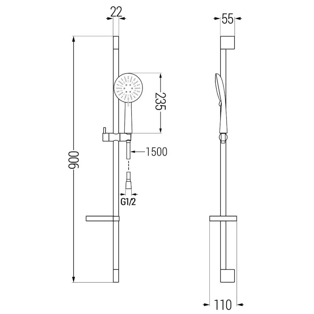 Dusjsett Krom S31