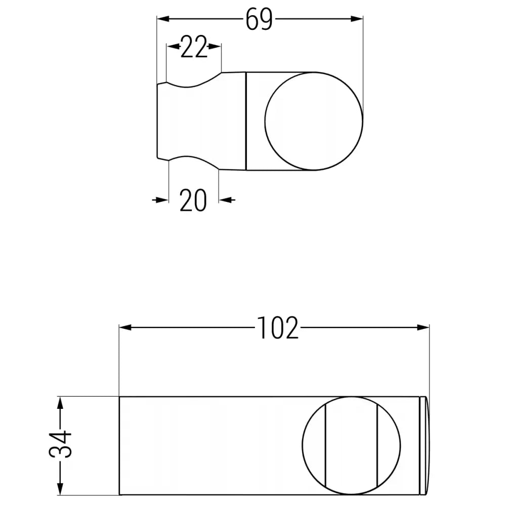 Dusjhåndtak Krom - 79356