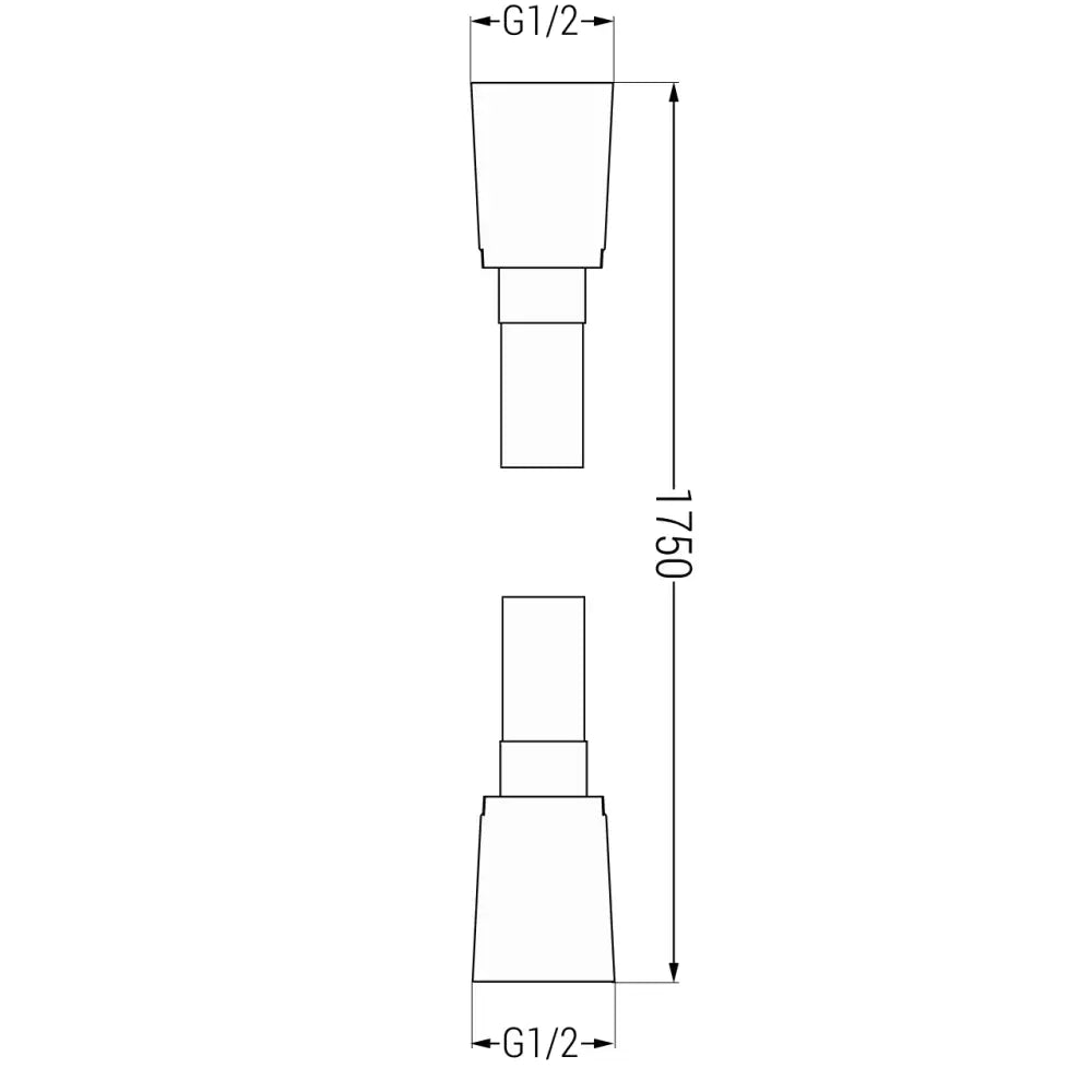 Dusjslange 175 Cm Krom - 79475-