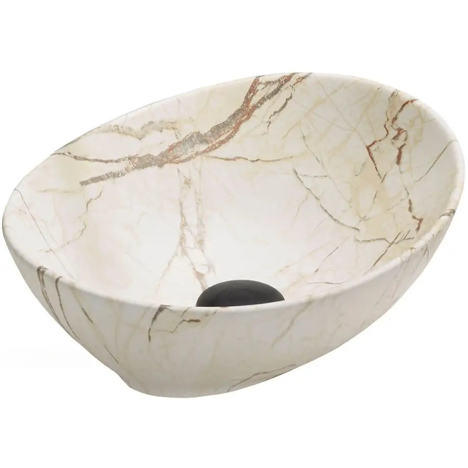 Elza Benkeplatevask 40x33 Cm Beige Stein