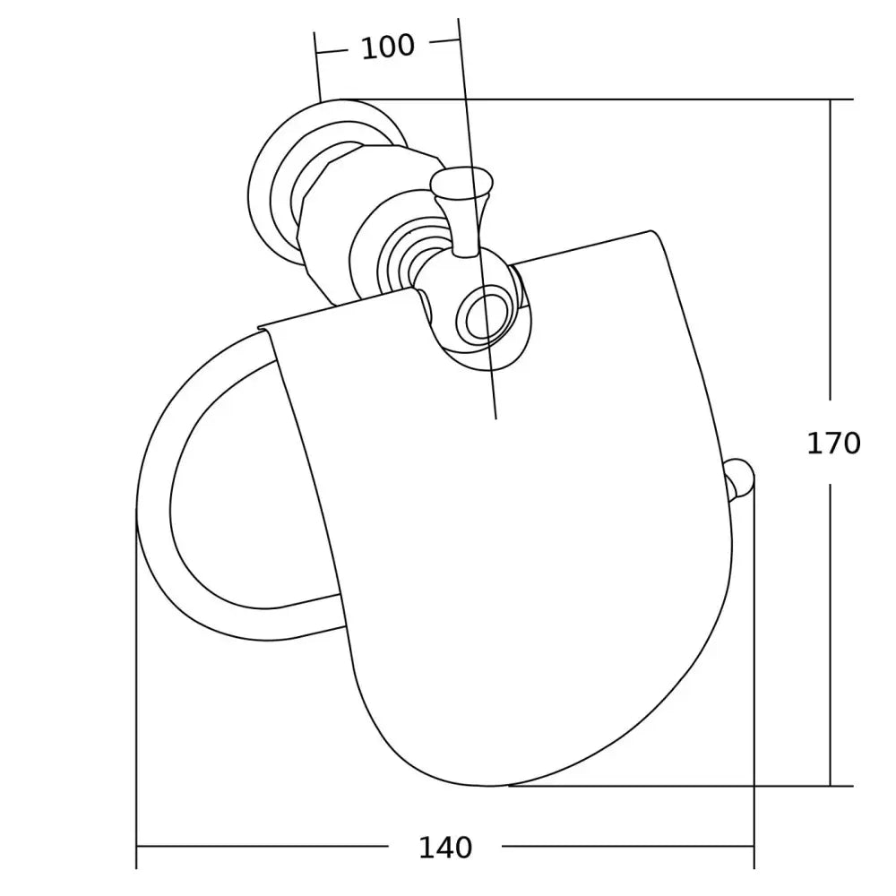 Estela Toalettpapirholder Krom - 7011533