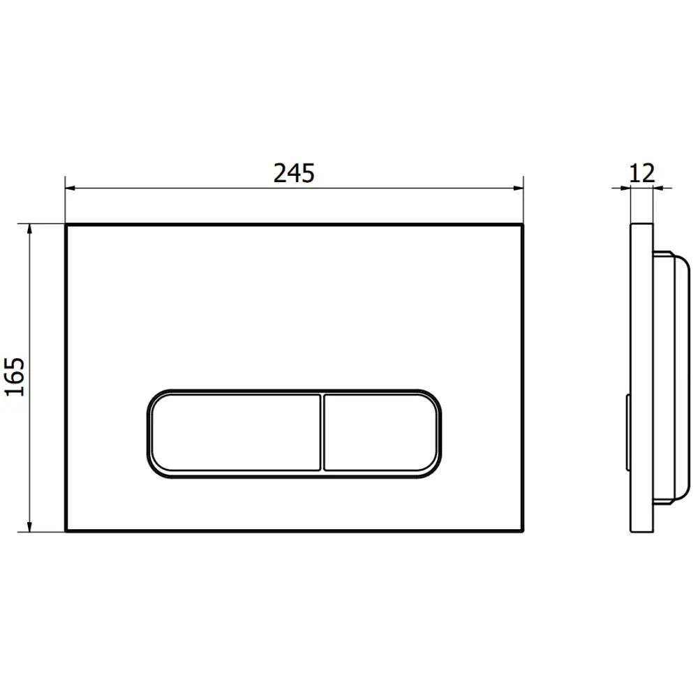 Fenix 02 Skyllingsknapp Blank Hvit