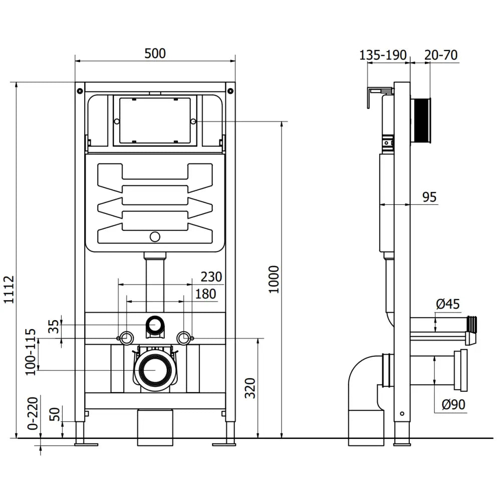 Fenix Slim Innebygd Toalettstellemotor