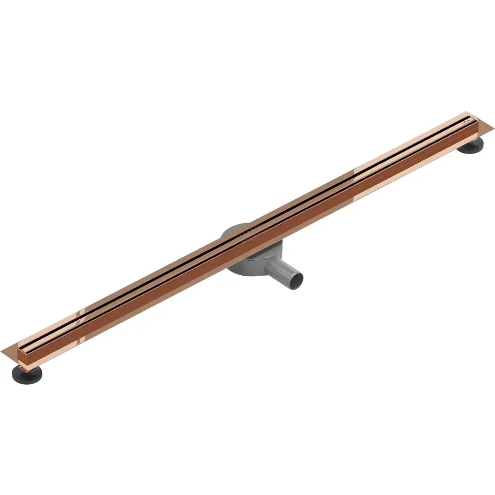 Flat 360° Slim Roterende Linjeavløp 120 Cm Roségull