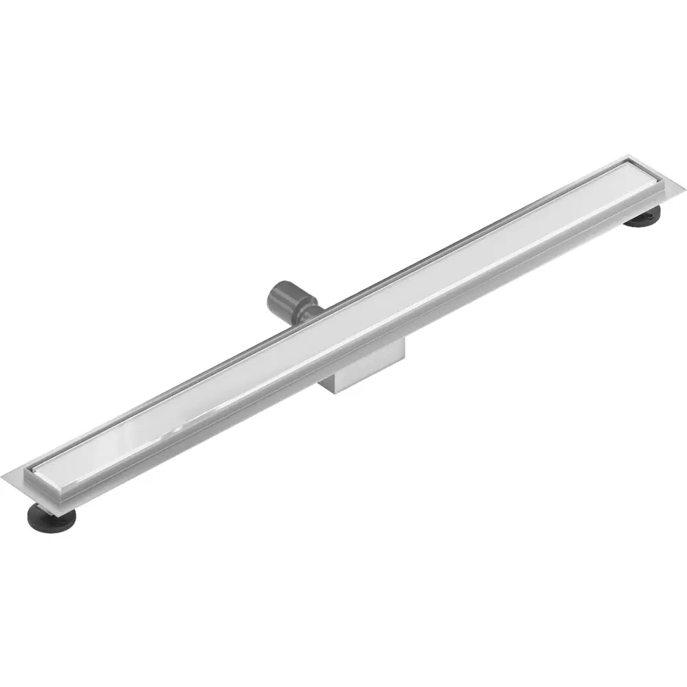 Flat Mgw Lineær Avløp 80 Cm Hvitt Glass - 1027080