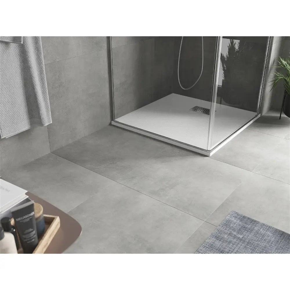 Hugo Kvadratisk Smc Dusjbrett 70x70 Cm Hvitt Inox Deksel - 42107070-x