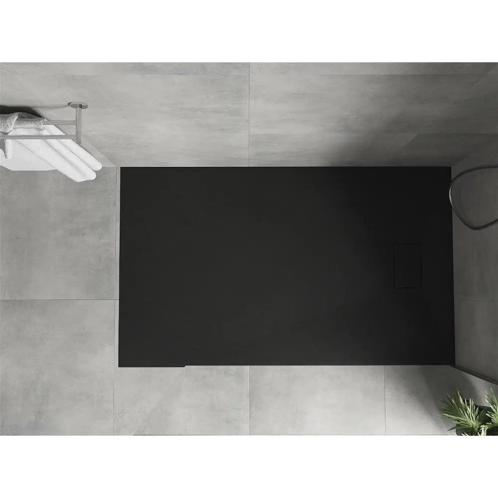 Hugo Rektangulært Smc-dusjbrett 150x70 Cm Svart