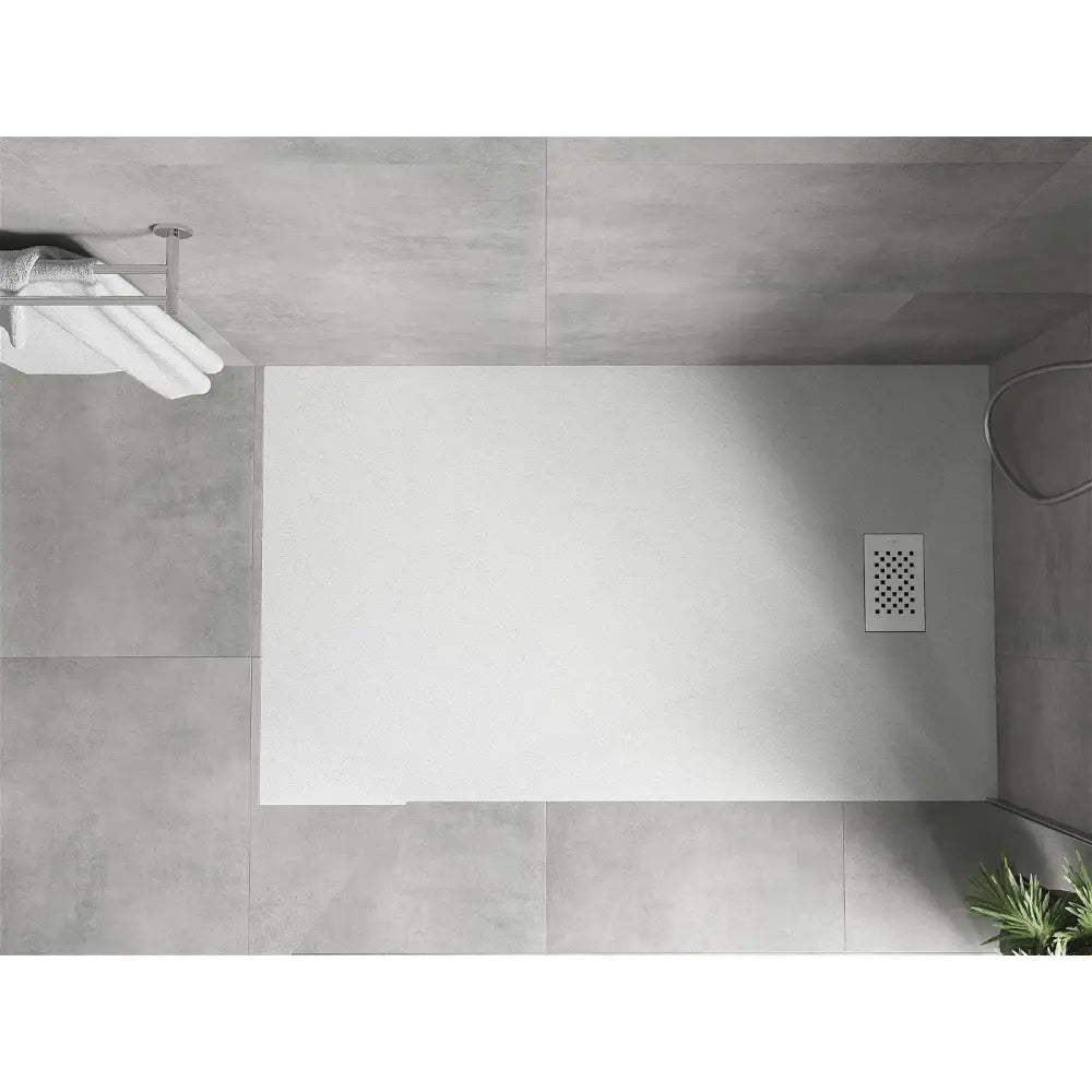 Hugo Rektangulært Smc Dusjkabinett 160x90 Cm Hvitt med Hvit Frontpanel - 42109016-w