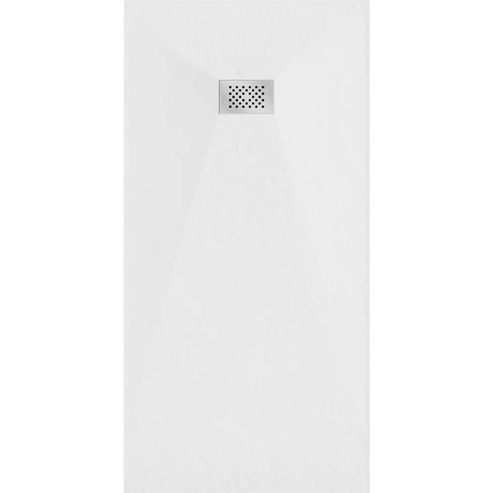 Hugo Rektangulært Smc-dusjkar 170x80 Cm Hvit med Inox-frontpanel - 42108017-x.