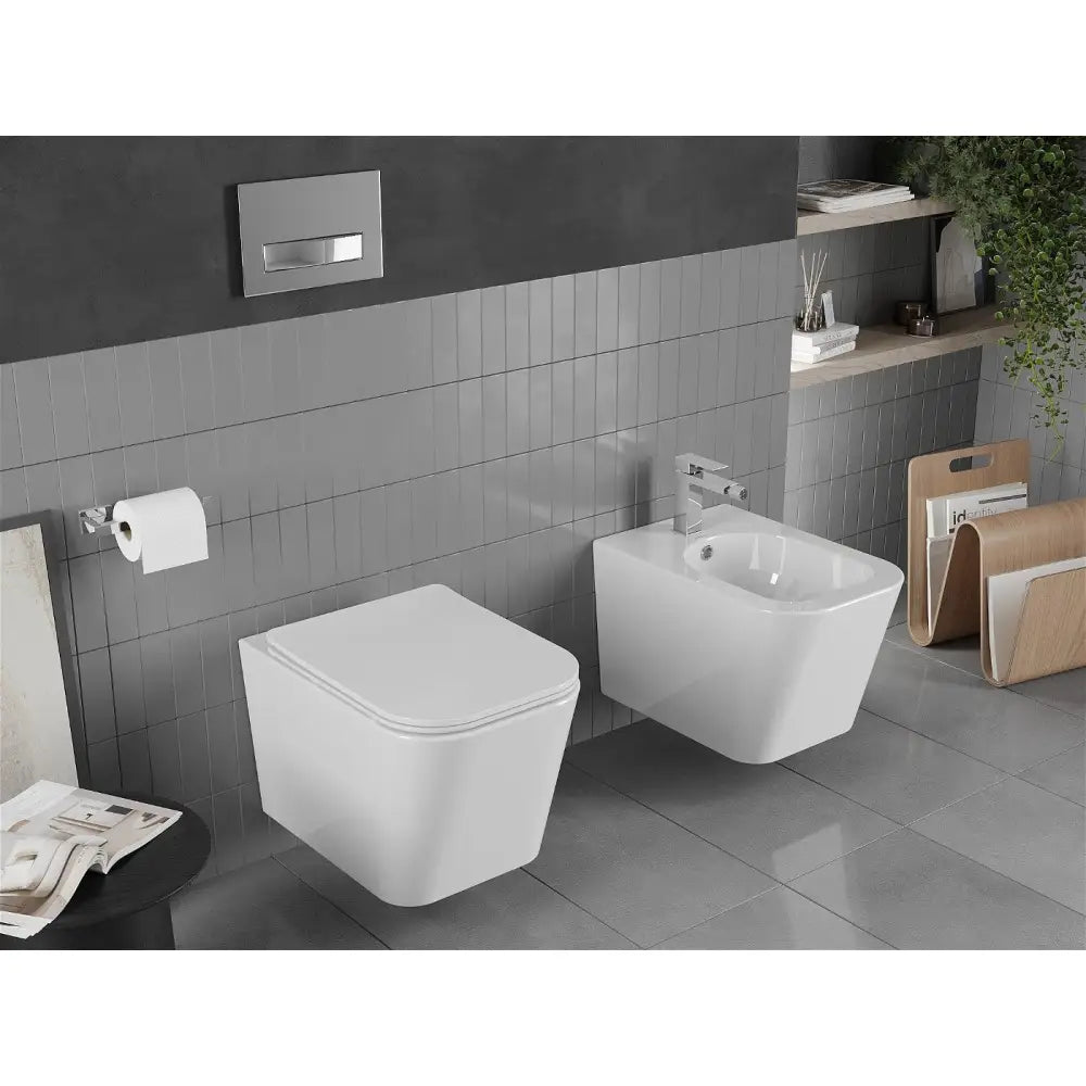 Innbyggingssett for Bidet Fenix b med Teo Bidet Hvit