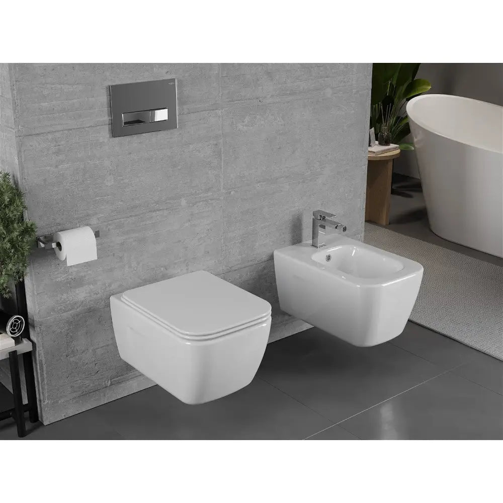 Innbyggingssett for Bidet Fenix b Ramme med Margo Bidet Hvit