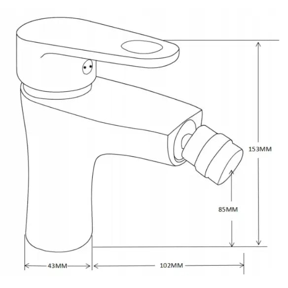 Kama Bidetbatteri Sort - 72520