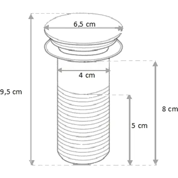 Klikk-klakk Rund Kaki Keramisk Matt - 79910