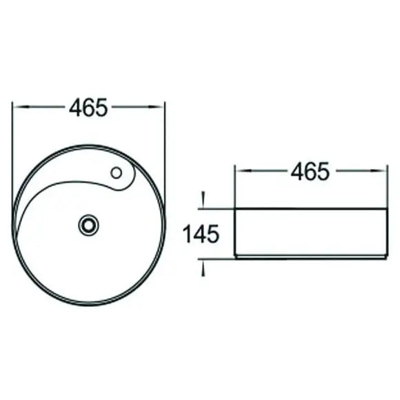 Lila Servant for Benkeplate 46x46 Cm Hvit