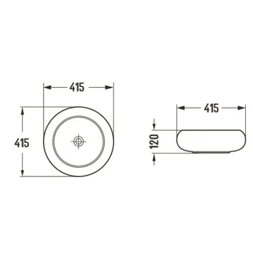 Lola Servant til Benkeplate 41x41 Cm Sort