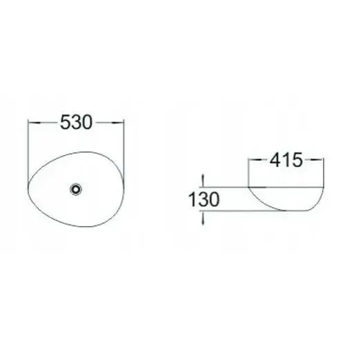 Lorena Servant til Benkeplate 53x41 Cm Hvit