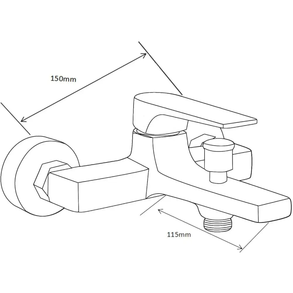 Lynx R40 Badekarsbatteri med Dusjsett Krom - 74593r40