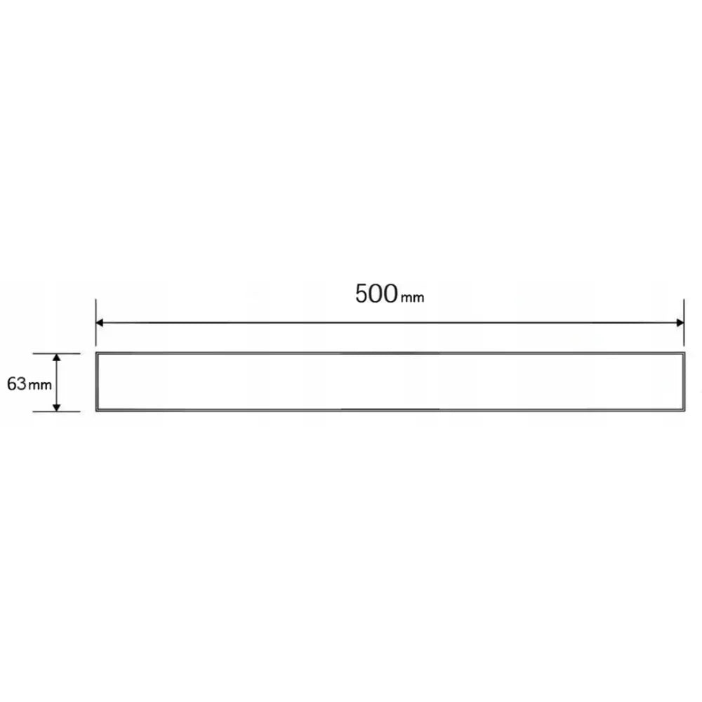 M08 Deksel for Linjeavløp 50 Cm Krom