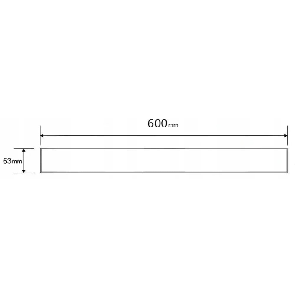 M12 Maske for Linjeavløp 60 Cm Krom