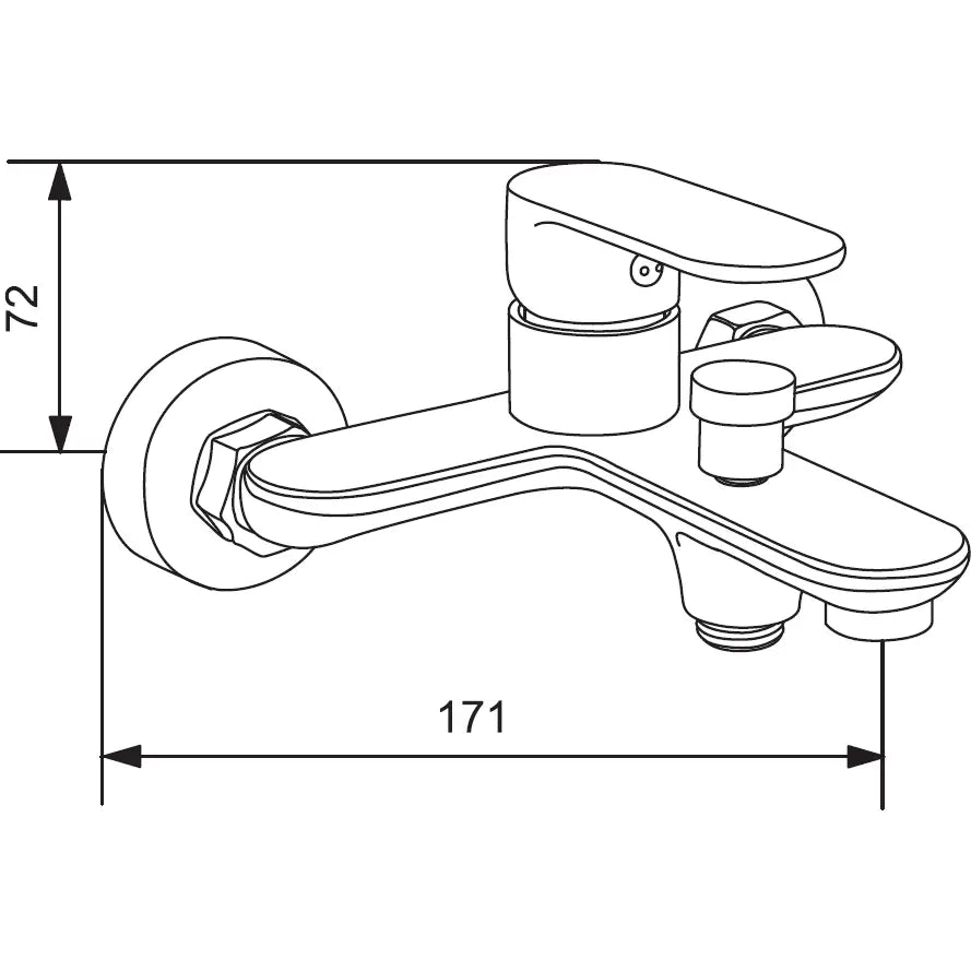 Milo Df05 Badekarsett Krom - 713053df05