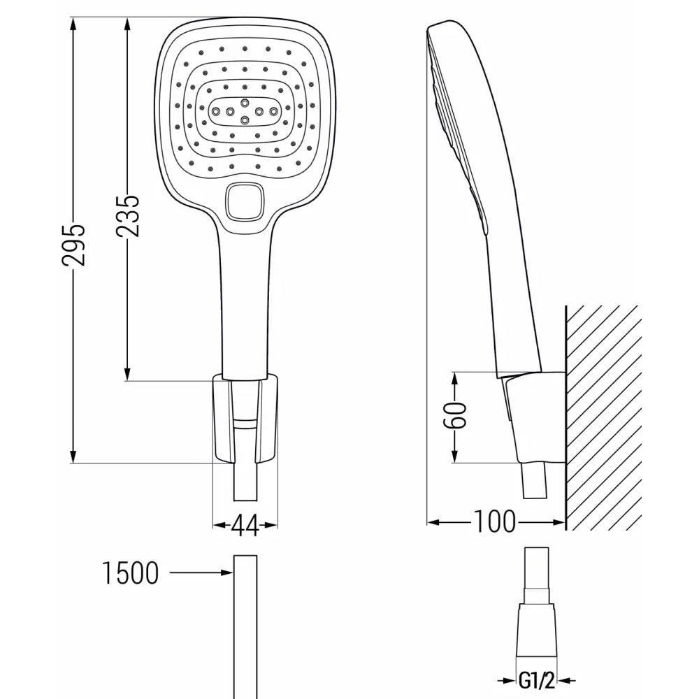 Dusjsett Krom/hvit S1