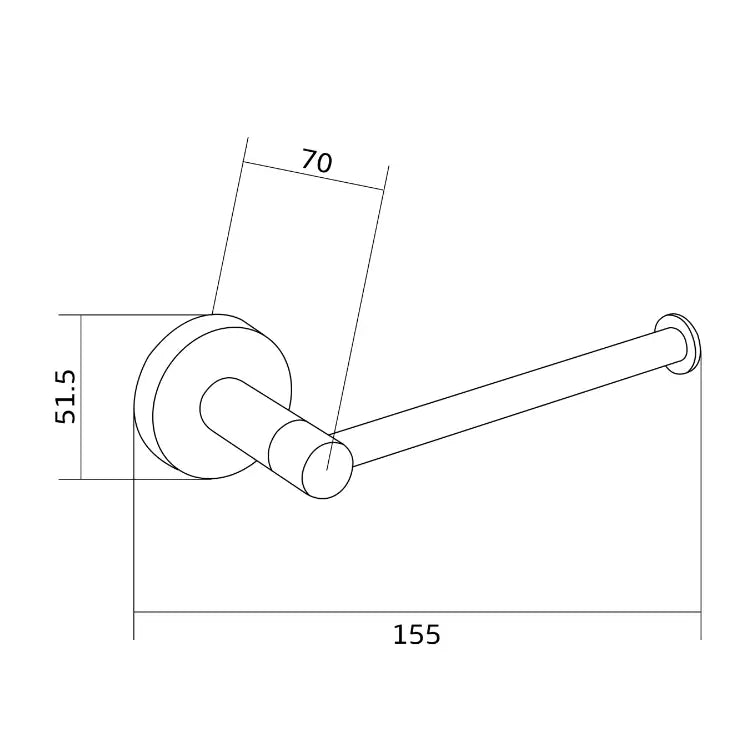 Remo Toalettpapirholder Krom - 70507330