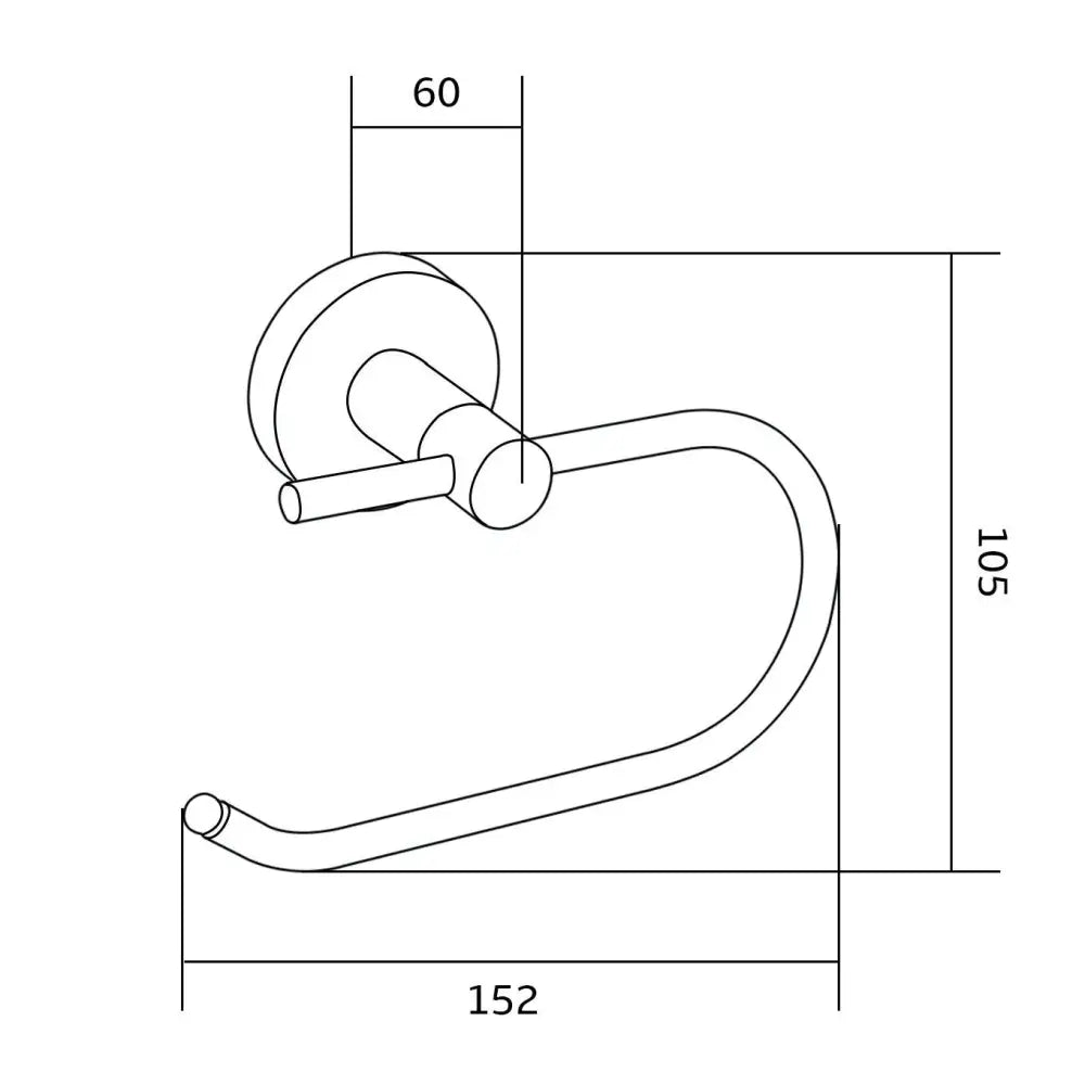 Remo Toalettpapirholder Krom - 70507333