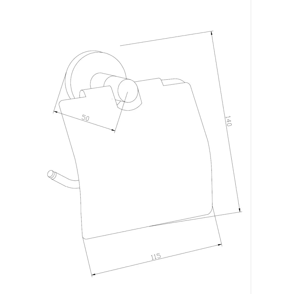 Remo Toalettpapirholder Rosegull - 7050733