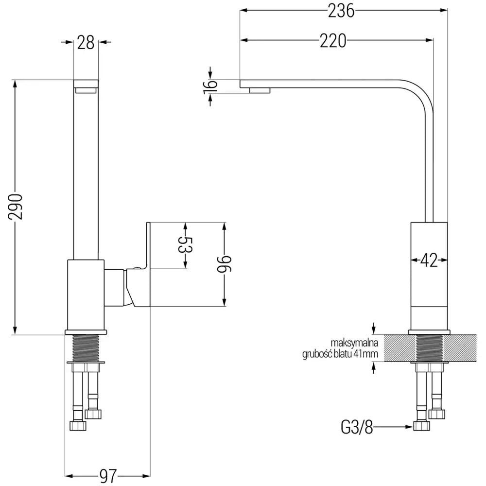 Kjøkkenbatteri Hvit S5