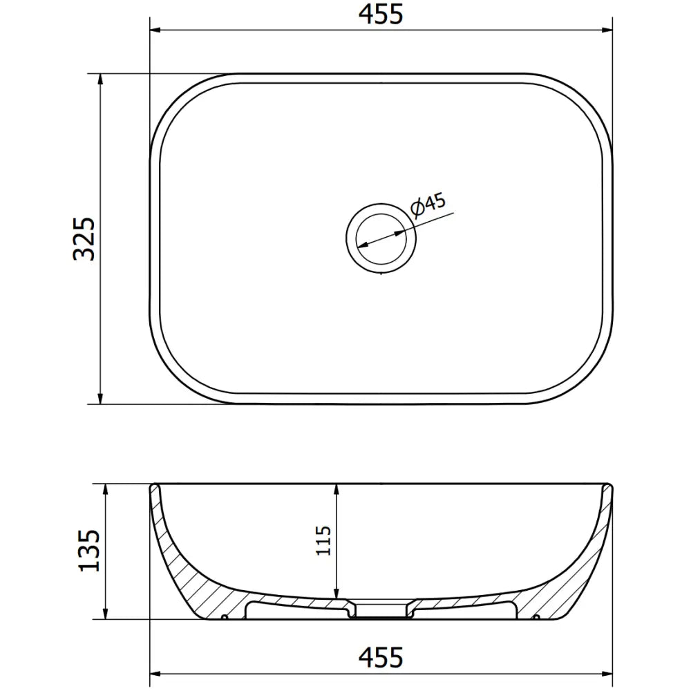 Rita Servant for Benkeplate 45x32 Cm Hvit Terrazzostein