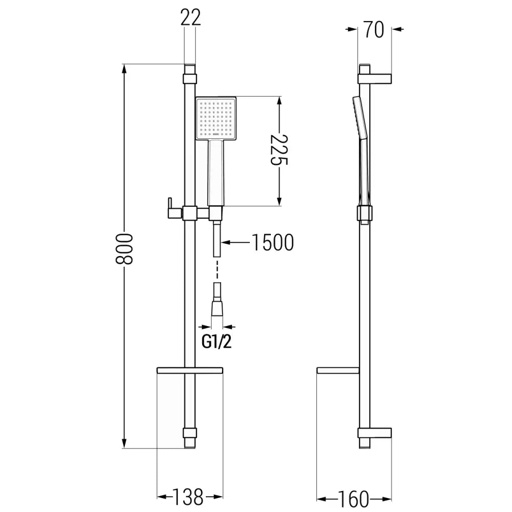Royo Dq45 Badekarsett Krom - 72203dq45