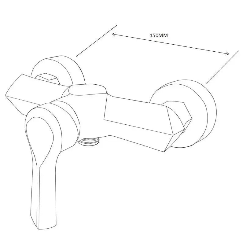 Sabre Dusjbatteri Hvit - 72140