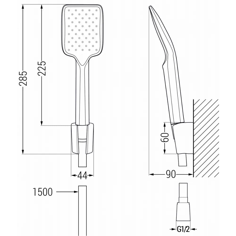 Sabre R62 Badekarkran med Dusjsett Krom - 7213r62