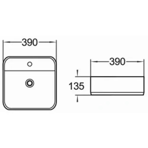 Silvia Servant for Benkeplate 39x39 Cm Hvit