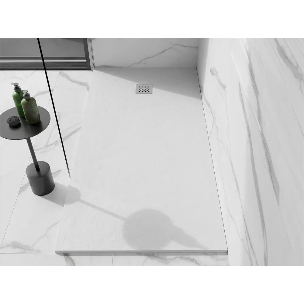 Stone + Kompositt Rektangulær Dusjbunn 200x80 Cm Hvit