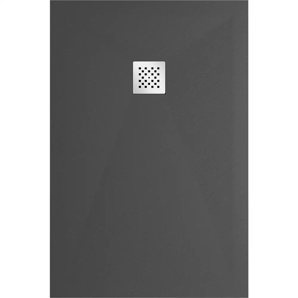 Stone + Kompositt Rektangulært Dusjbrett 120x100 Cm Antrasitt