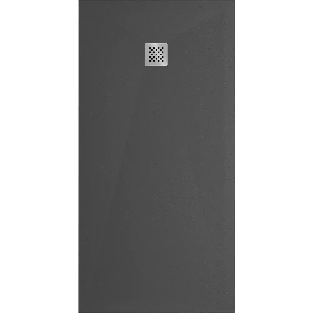 Stone + Kompositt Rektangulært Dusjbrett 160x100 Cm Antrasitt