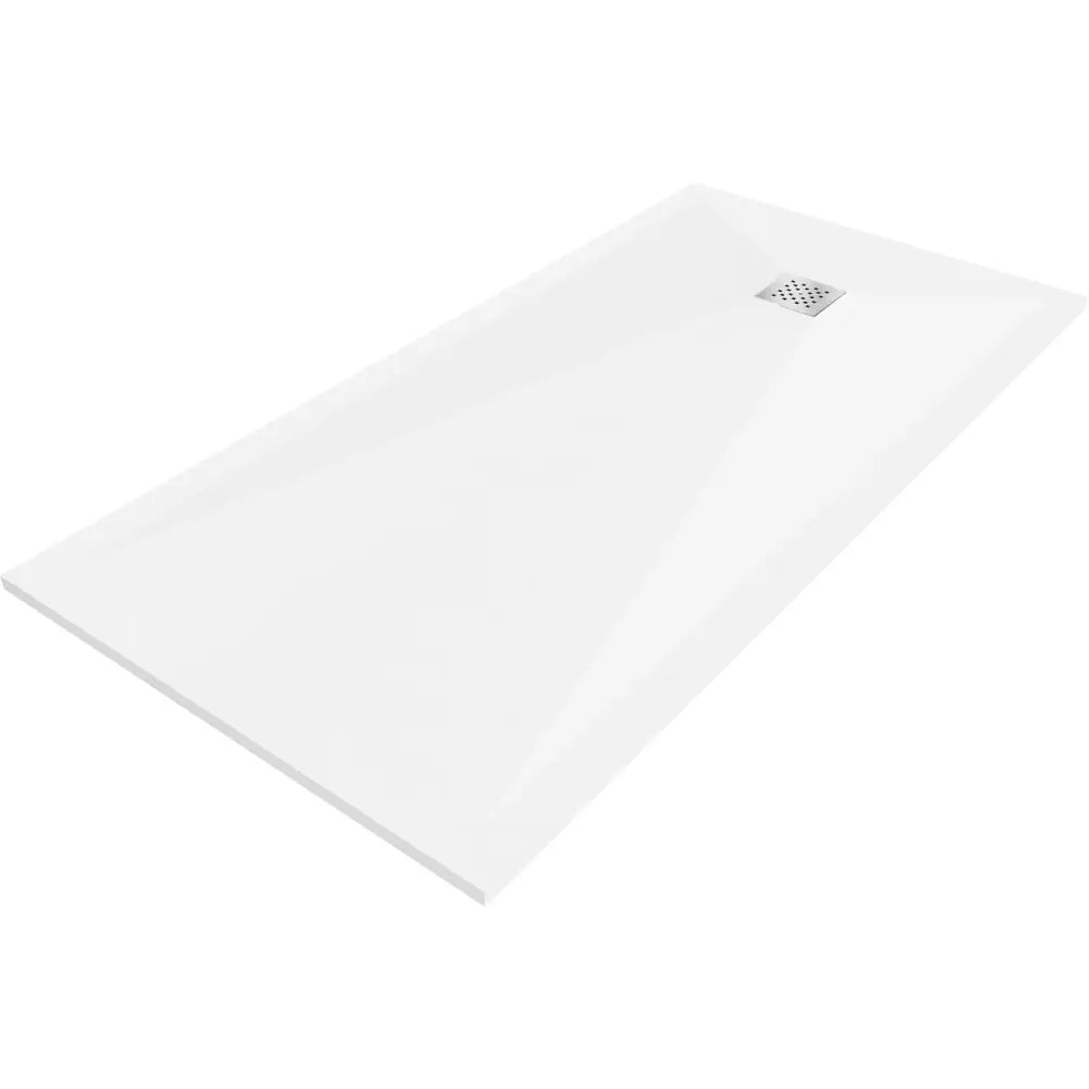 Stone + Rektangulært Kompositt Dusjbrett 180x90 Cm Hvitt