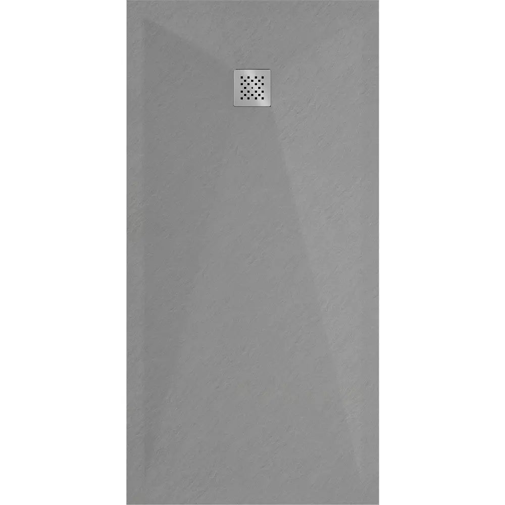 Stone + Rektangulært Kompositt Dusjbrett 200x80 Cm Grå-betong